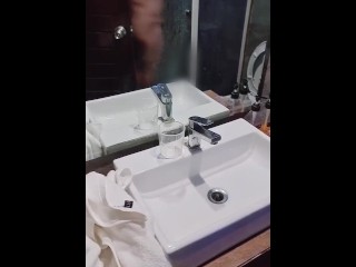 Chubby fuck in bathroom