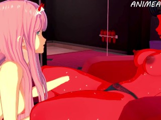 ZERO TWO AND MERU THE SUCCUBUS CUNNILINGUS LESBIAN HENTAI