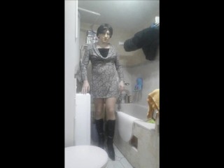 Patty crossdressser white basque