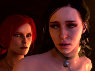 Futa Triss & Yennefer having a fun night