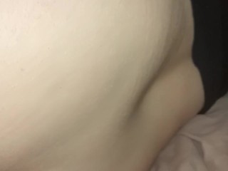 NUT ON MY ASS DADDY ! Watch My Little Tight Pussy Get Stretched By 12 Inch BBC