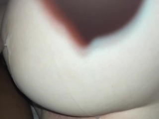 NUT ON MY ASS DADDY ! Watch My Little Tight Pussy Get Stretched By 12 Inch BBC