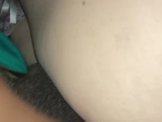 NUT ON MY ASS DADDY ! Watch My Little Tight Pussy Get Stretched By 12 Inch BBC