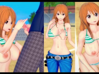 【エロゲーコイカツ！】ワンピース(ONE PIECE) ナミ 3DCG巨乳アニメ動画[Hentai Game Koikatsu! ONE PIECE Nami(Anime 3DCG Video)]