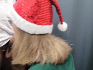I go shopping and fuck Santa's helper in a changing room