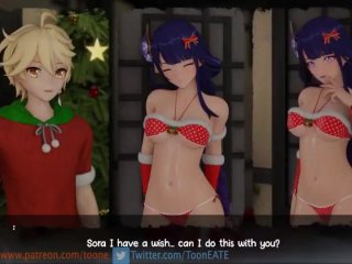 Kujou sara x Ba'al Fun and tiring gift | Genshin Impact | NSFW Animation