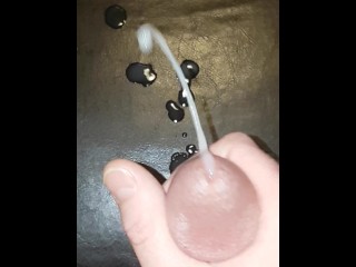 amazing giant xmas cum fountain from big perfect cock in high 4k res and slowmo