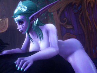 Tauren and Tyrande Whisperwind big boobs cowgirl - Warcraft (noname55)