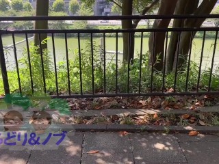 素人OLがノーブラ・ノーパンで初夏の公園をお散歩