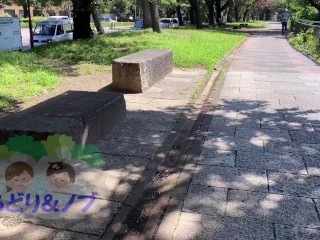 素人OLがノーブラ・ノーパンで初夏の公園をお散歩