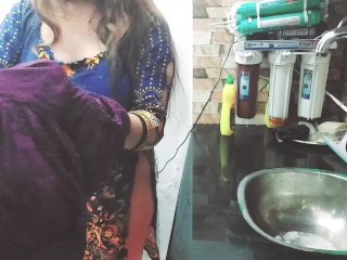 Punjabi Village Maid Fucked in Kitchen By Her Owner While She is Working