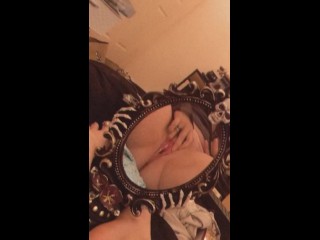 Playing till I squirt on mirror