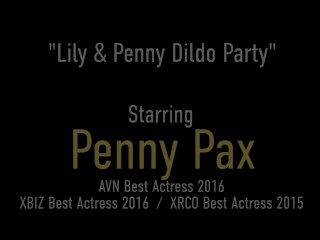 Dildo Party! All Natural Babe Penny Pax Fucks Lily LaBeau!