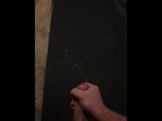 Blowing a huge cumshot in slow motion!