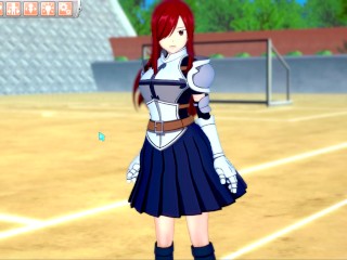 【エロゲーコイカツ！】フェアリーテイル エルザ 3DCG巨乳アニメ動画[Hentai Game Koikatsu! FAIRY TAIL Erza(Anime 3DCG Video)]