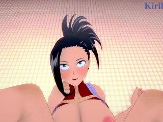 Momo Yaoyorozu and I have deep fucking in the women's restroom. - My Hero Academia POV Hentai