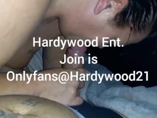 Hardywood gagging on Hubby Lucifer cock