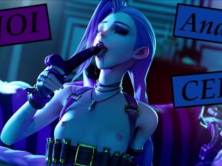 Audio JOI con Jinx. Esta loca quiere hacerte anal y CEI.