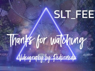 BBW Bouces Tennis Ball then Removes Socks and Shoes