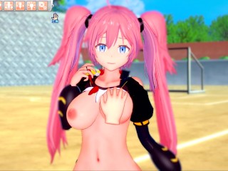 【エロゲーコイカツ！】転スラ ミリム3DCG巨乳アニメ動画[Hentai Game Koikatsu! tensura Milim(Tensei shitara slime datta ken)]