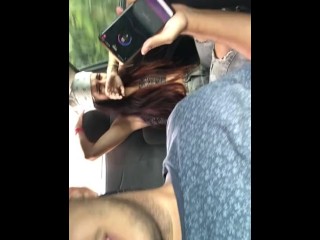 my boyfriend turns me on rich in the uber