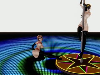 Helen Parr & Violet Parr Sexy Dance Nude (Incredibles, Elastigirl, Cosplay, No-sex)