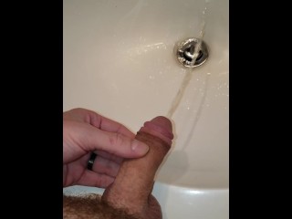 Pissing in the sink