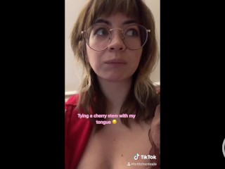 Tattooed Brunette Egirl Tik Tok Compilation 1