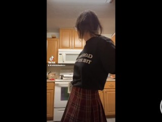 Tattooed Brunette Egirl Tik Tok Compilation 1