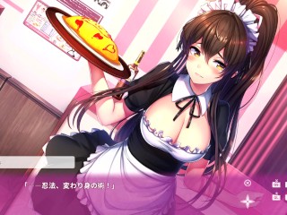 【R18版女忍者エロゲーNinNinDays動画5】すみれちゃんの爆乳メイド姿がエロ可愛すぎる！(ニンニンデイズ実況プレイ ninja Hentai game)