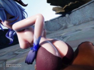 Genshin Impact - Ganyu Dreams of Your Dick [4K Uncensored MMD R18]