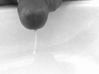 Desperate work slow mo cum shot