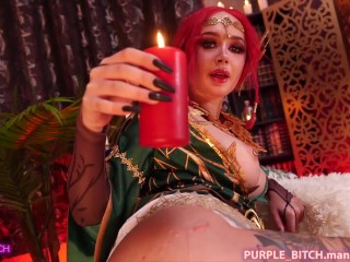 Triss Merigold from The Witcher enjoys wet vaginal sex