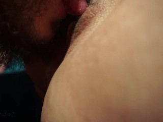 Piss on each other quick fuck than he eats his cum of my piss drenched pussy