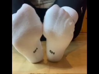 Worship my dirty Nike White Socks - JOI