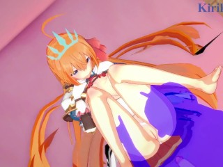 Pecorine and I have deep sex in my bed at home. - Princess Connect! Re:Dive Hentai