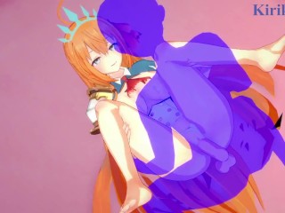 Pecorine and I have deep sex in my bed at home. - Princess Connect! Re:Dive Hentai