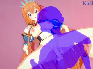 Pecorine and I have deep sex in my bed at home. - Princess Connect! Re:Dive Hentai