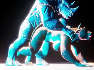 Furry Eva loves a huge furry cock