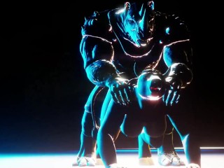 Furry Eva loves a huge furry cock