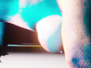 Furry Eva loves a huge furry cock