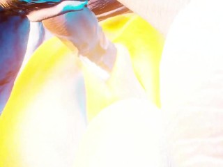 Furry Eva loves a huge furry cock