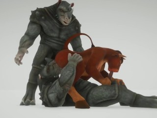 Eva And Furry Monster In 69 Position And Anal Penetration