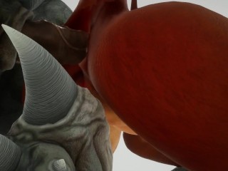 Eva And Furry Monster In 69 Position And Anal Penetration