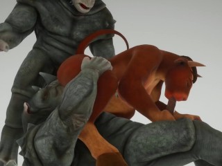 Eva And Furry Monster In 69 Position And Anal Penetration