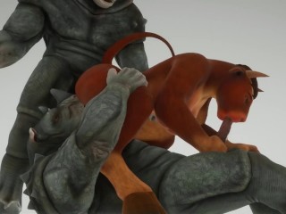 Eva And Furry Monster In 69 Position And Anal Penetration