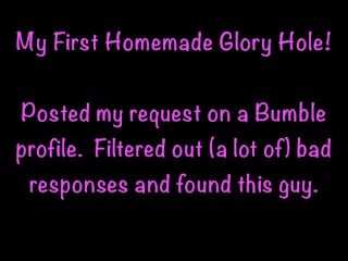 I Use My Home Gloryhole Cum Dump For The First Time