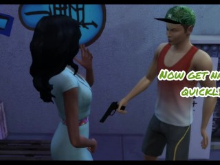 Shemale Cat SuperVillain Fucks Black SuperHero