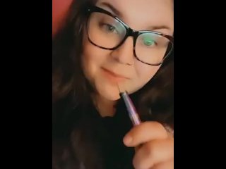 Dabbing and blowing kisses bbw smoking vape