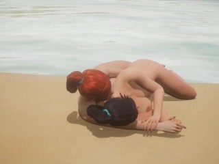 Jungle Life Lesbian Cuddle Time